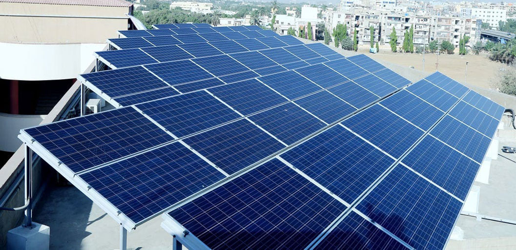 Solar panel array installation