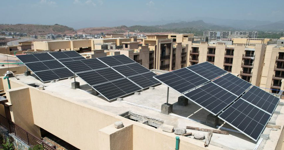 Rooftop solar panels